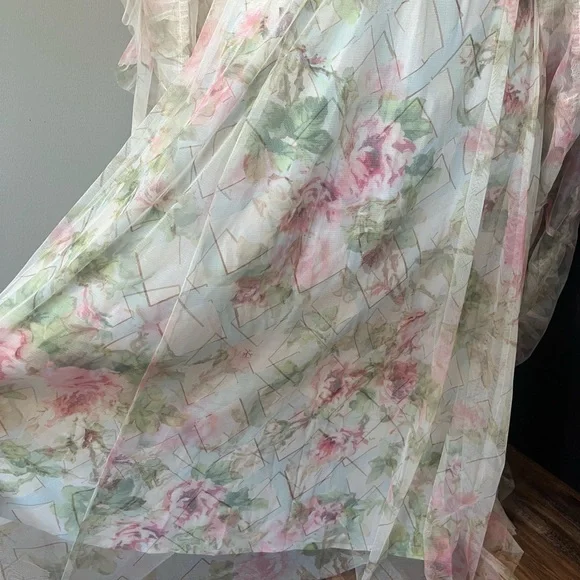 Pink Cap Sleeve Maxi Dress - Picture 8 of 13